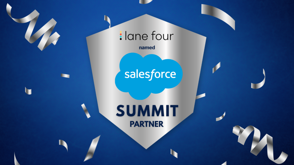 Lane Four Recognized as a Salesforce Summit Tier Partner